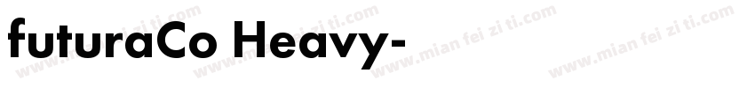 futuraCo Heavy字体转换